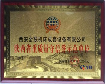 折彎(wan)機-陝西省重質量(liàng)守信譽示範單位(wèi)